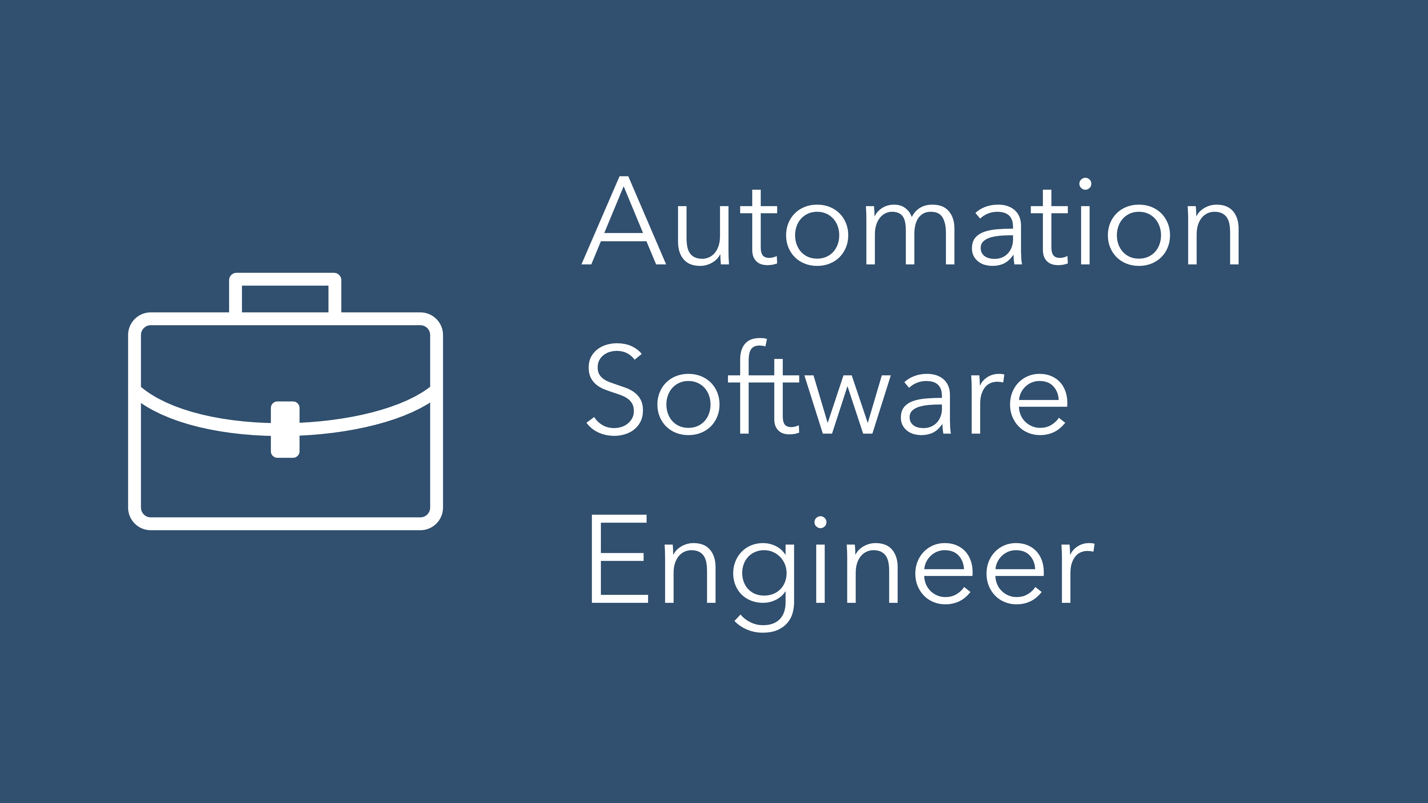 Featured image of our Automation Software Engineer Job Offer