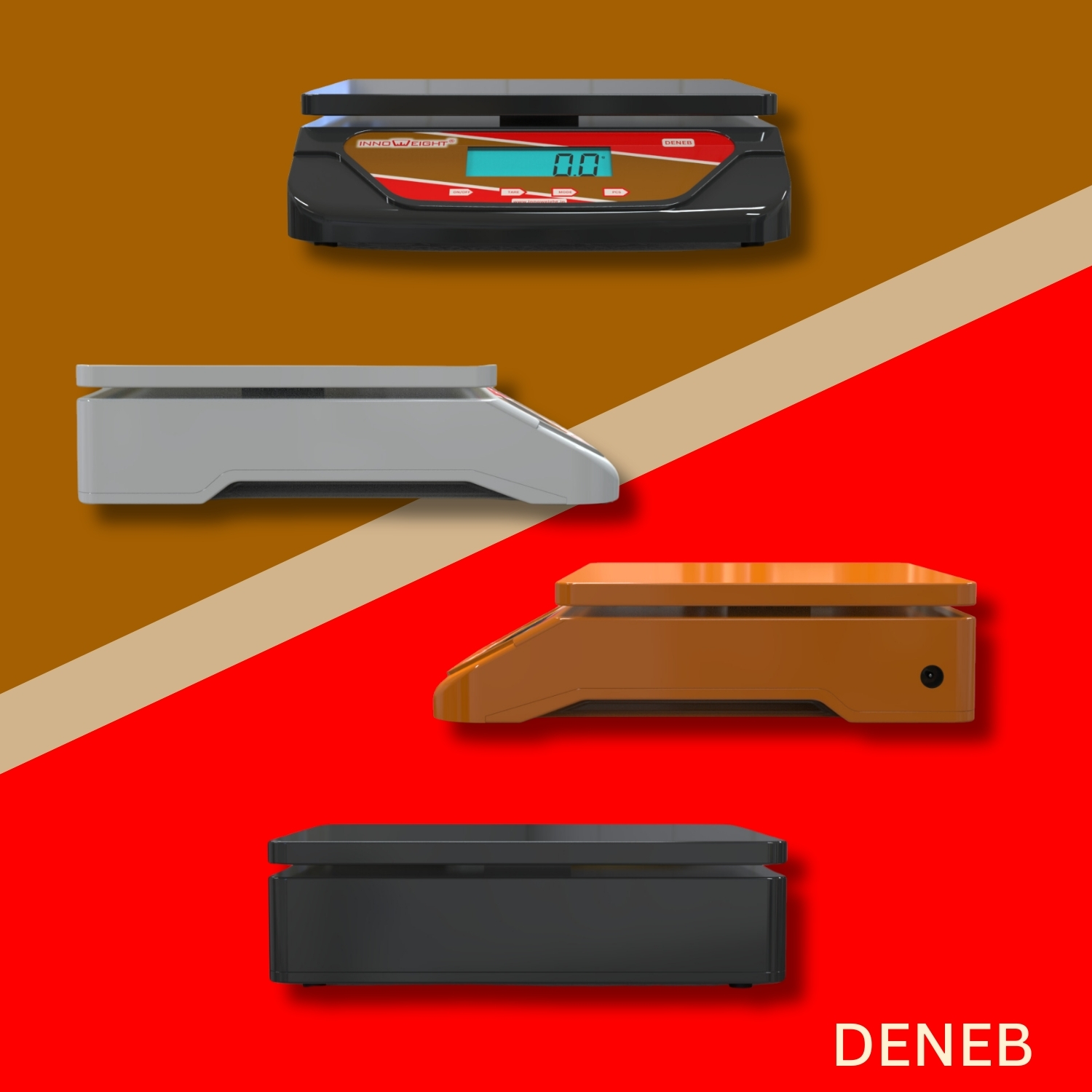 Innoweight® Deneb Weighing Scale. Table top. ABS Body. 10KG to 30KG. 2AA Battery operated