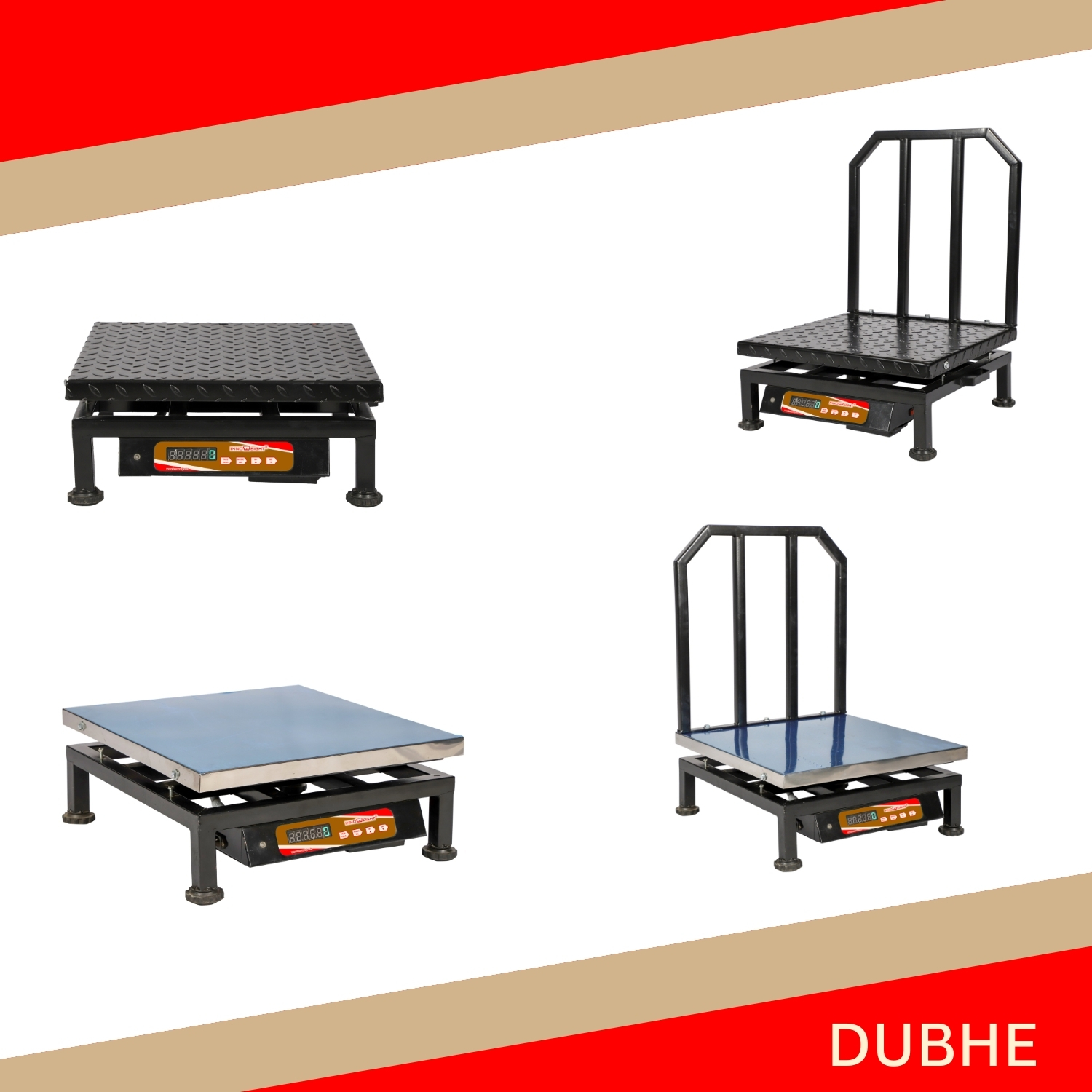 Innoweight® Dubhe 500mmX500mm Chikan Weight Scale. 100KG to 300KG. FRONT BACK DISPLAY OPTION