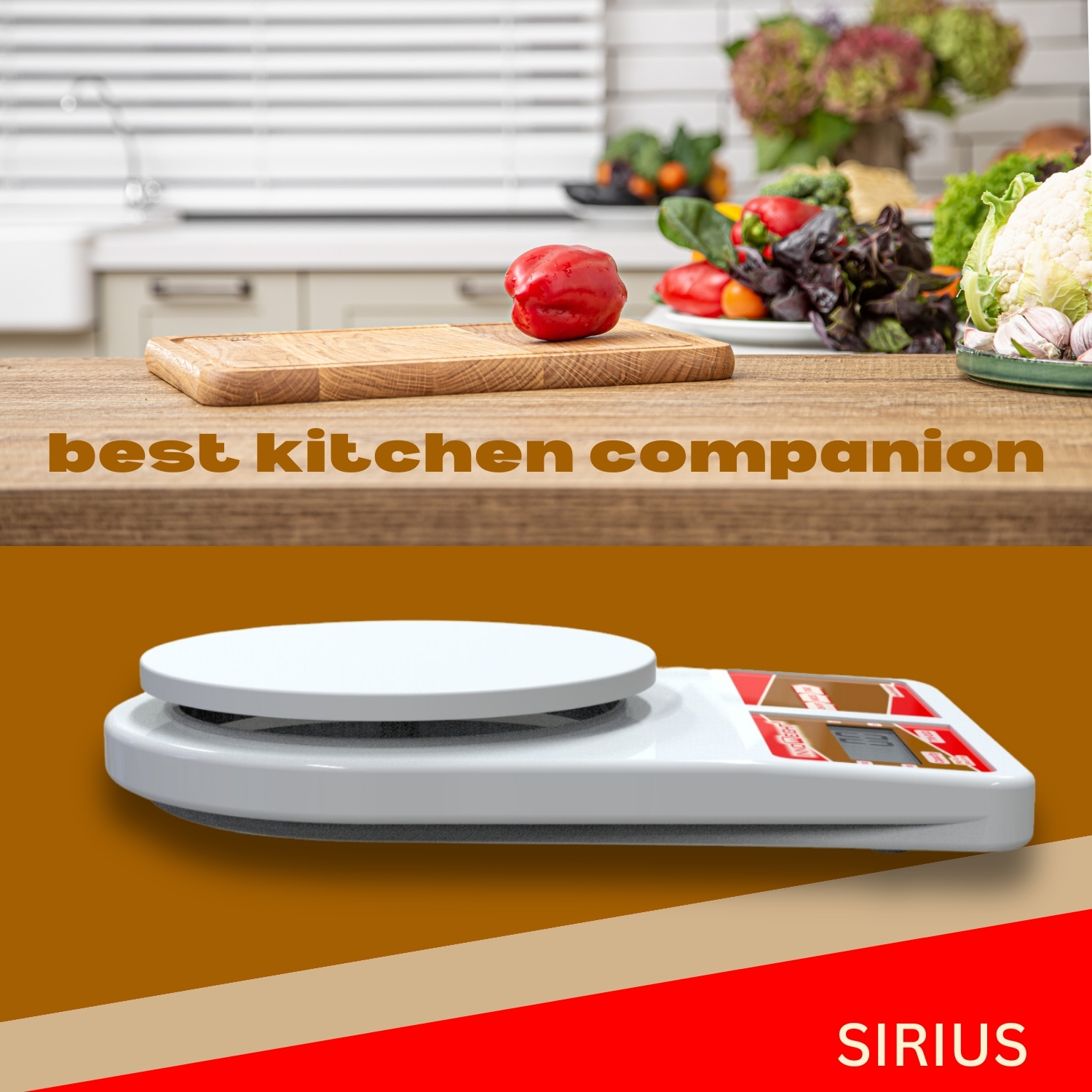 Innoweight Sirius Portable Weighing Scale. Table Top Model. Thin form factor. 10KG Capacity.
