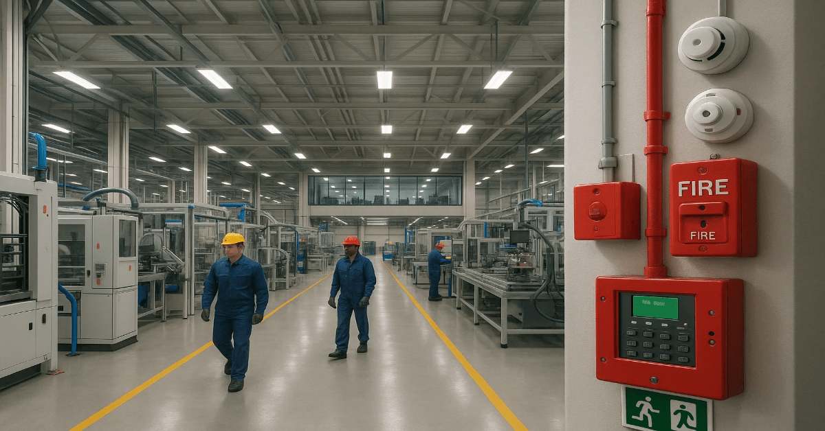 Fire Alarm System Design for Large-Scale Manufacturing Plants