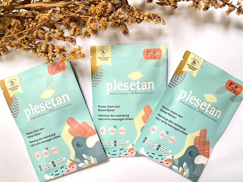plesetan inovasi berupa plester berbahan alam. Plester tersebut diberi nama  ‘Plesetan’ yang memiliki kepanjangan Plester Penutup Luka Turbinaria ornata.