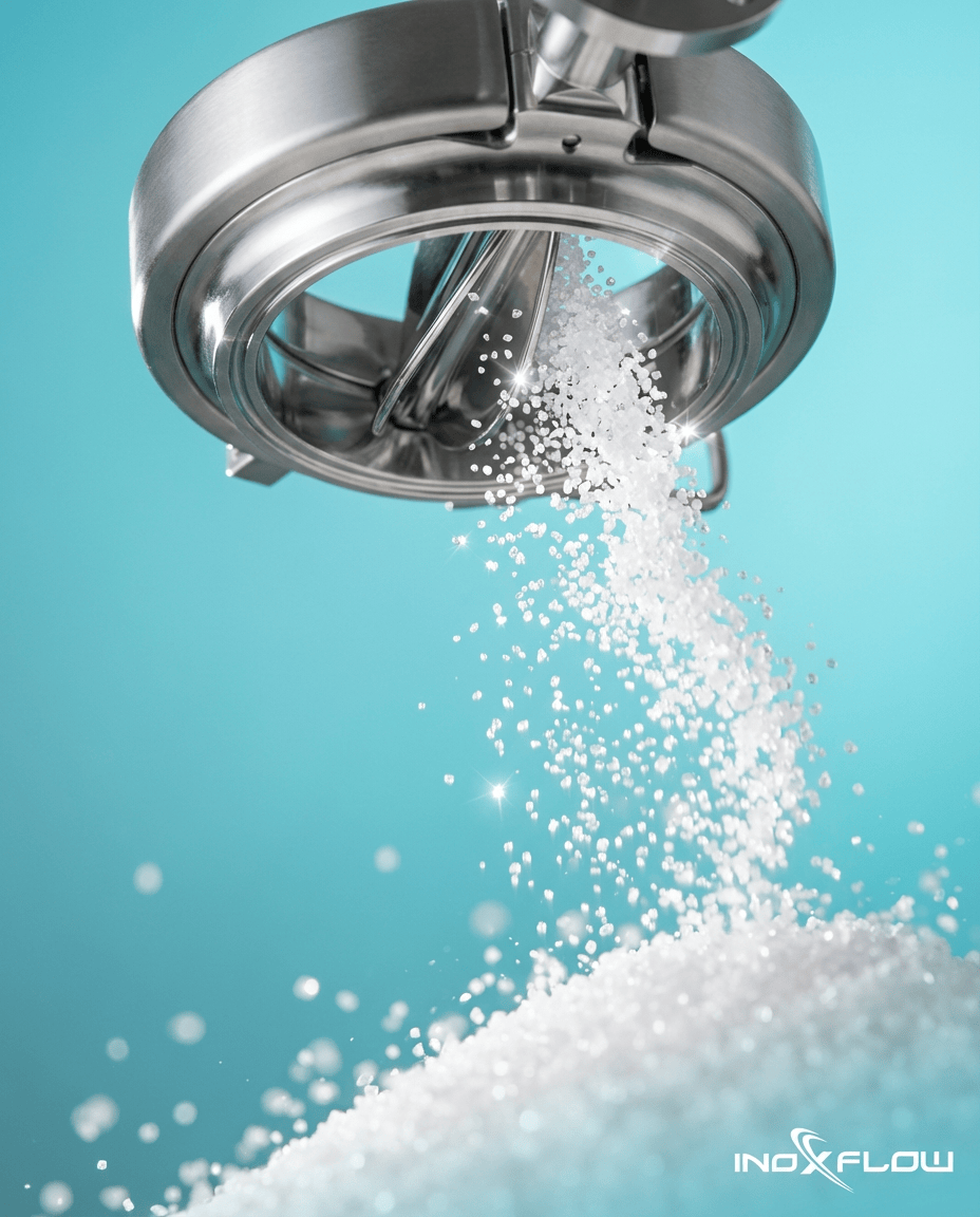 CIP for sanitary powder valves