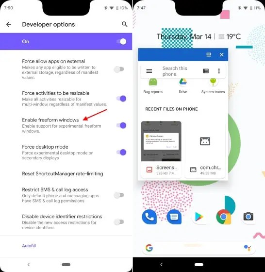 freeform-android-q