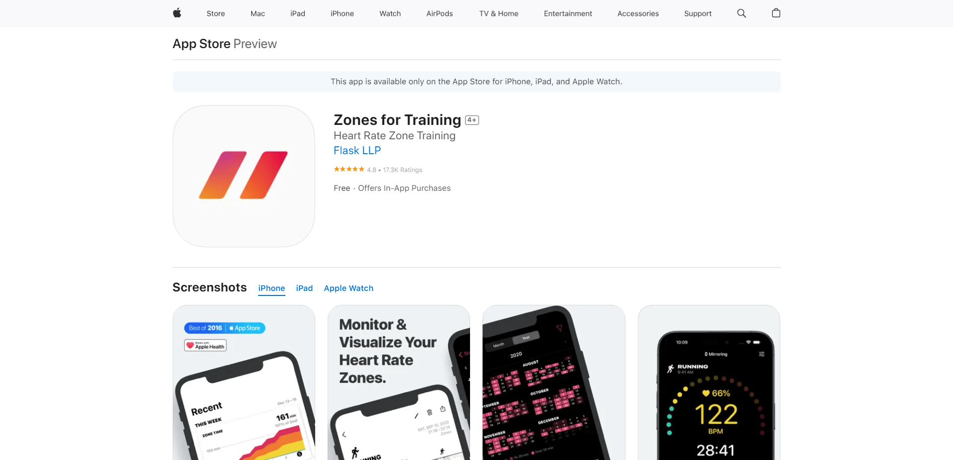 Zones for Training