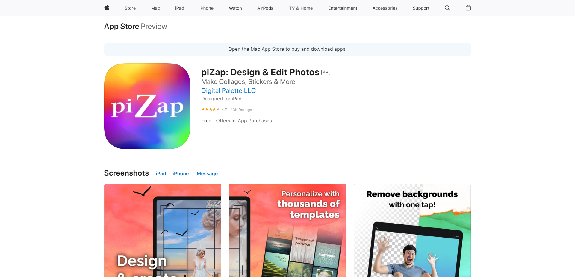 piZap Photo Editor