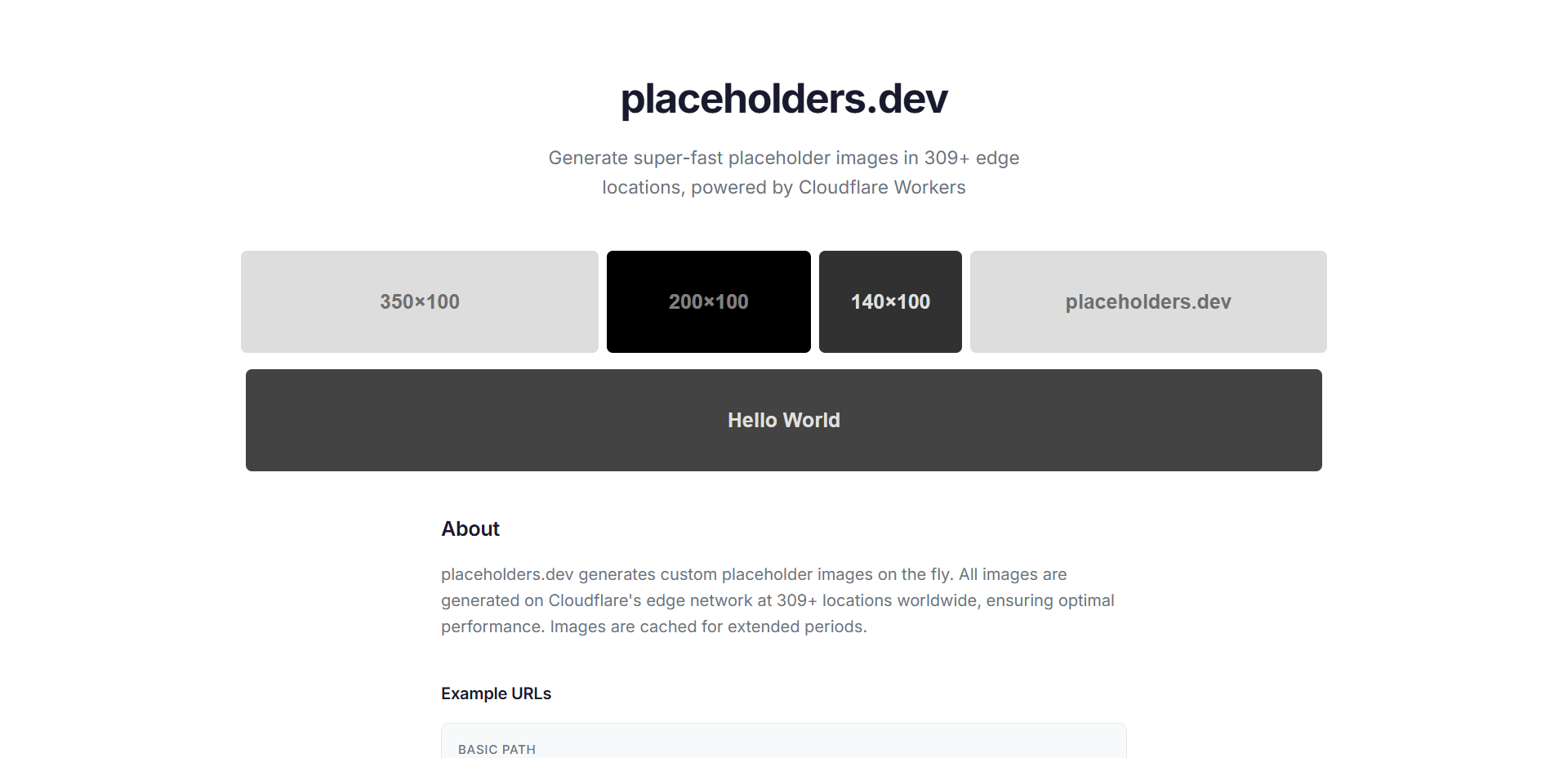 Placeholdersdev