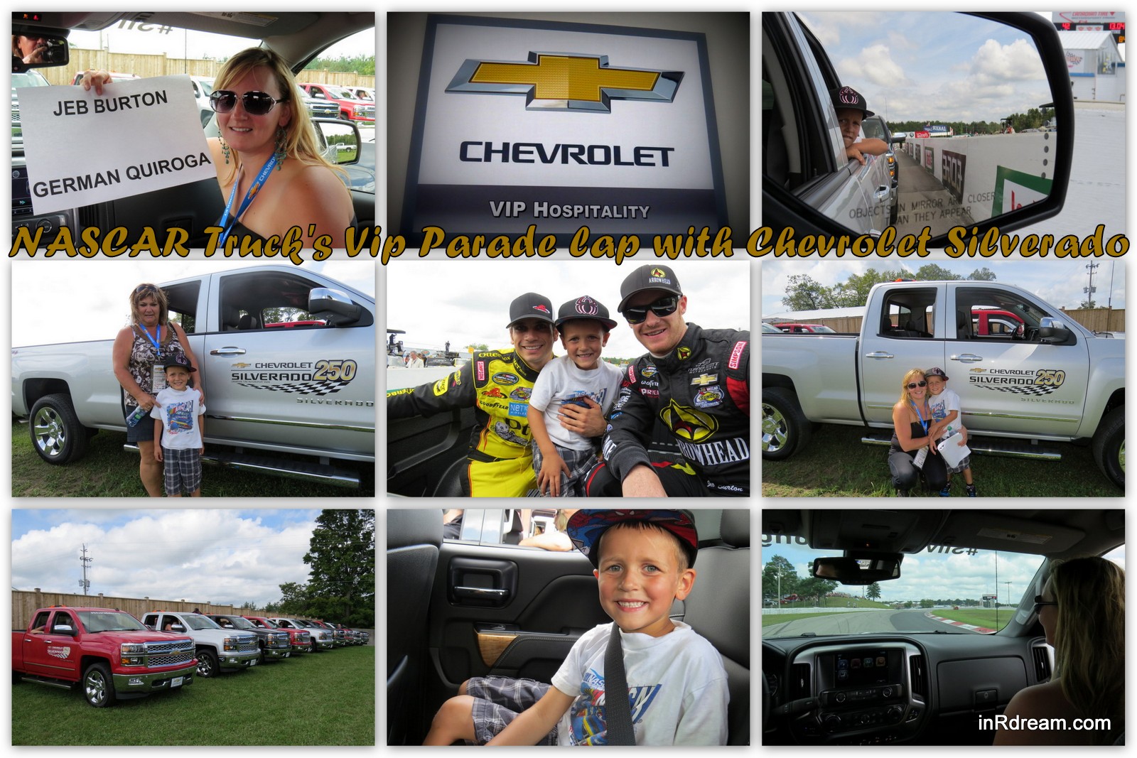 Experiencing NASCAR Parade Lap in a Silverado #Chevrolet250