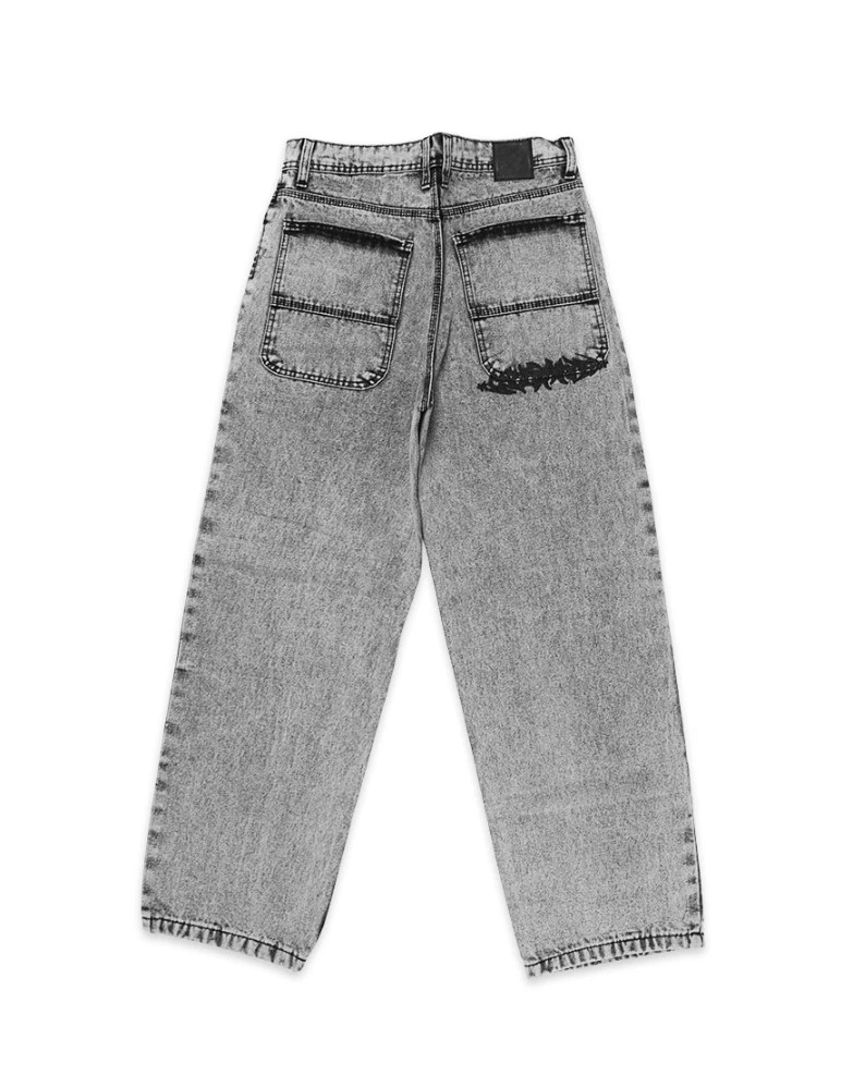 Baggy Jeans letter acid wash