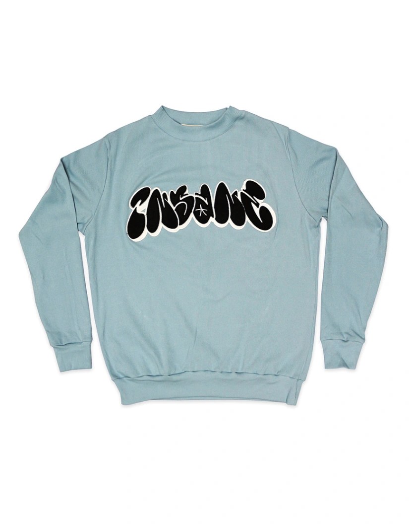 Crewneck trap celeste