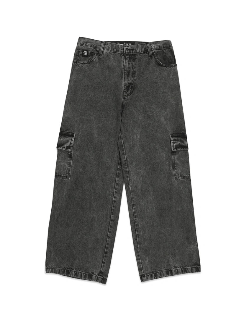 Baggy Jeans Ins Cargo Acid wash básico