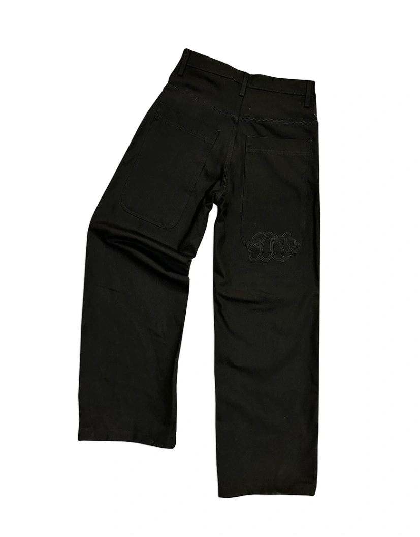 Baggy Jeans Tag paint in black