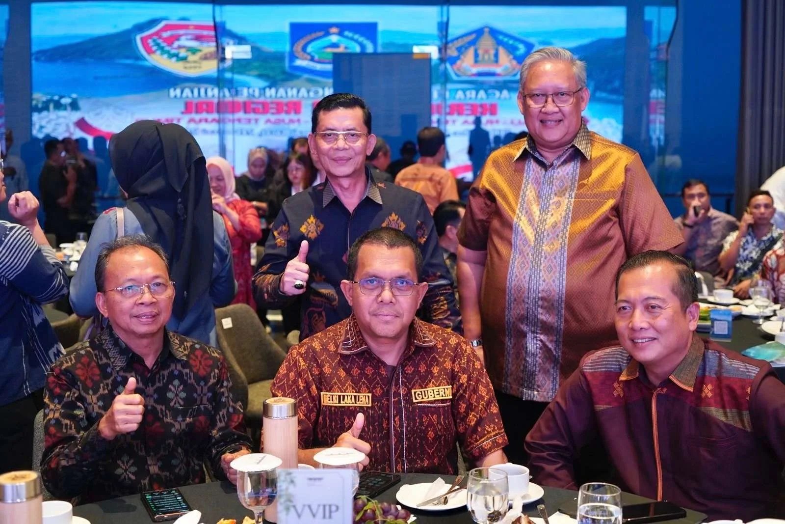 Penandatanganan Kerja Sama Bali-NTB-NTT yang dihadiri oleh Bupati Klungkung I Made Satria di Labuan Bajo.