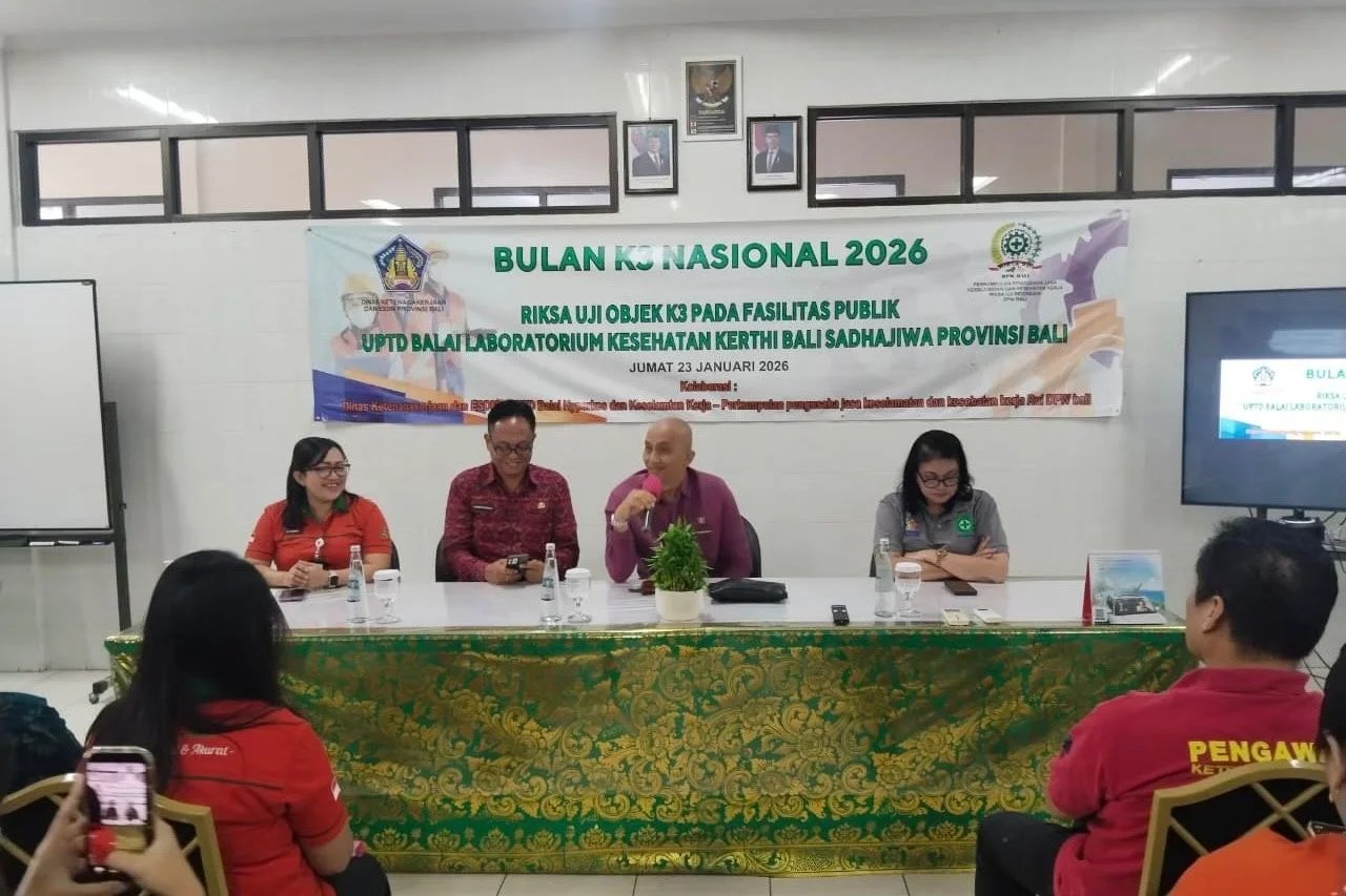 Riksa uji peralatan teknis untuk menjamin standar keselamatan kerja di Bali.