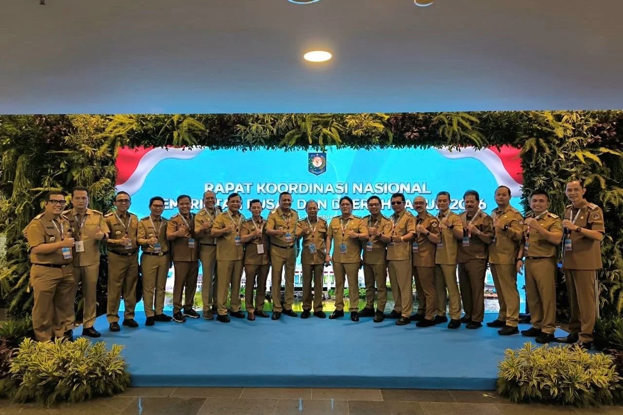 Bupati Satria bersama Forkopimda Klungkung mengikuti Rakornas Pemerintah Pusat dan Daerah 2026 di SICC Bogor.