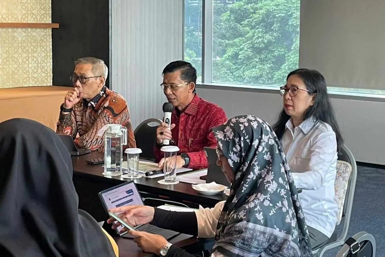 Bupati Klungkung I Made Satria saat menghadiri rapat koordinasi pembahasan LP2B bersama pemerintah pusat di Jakarta.