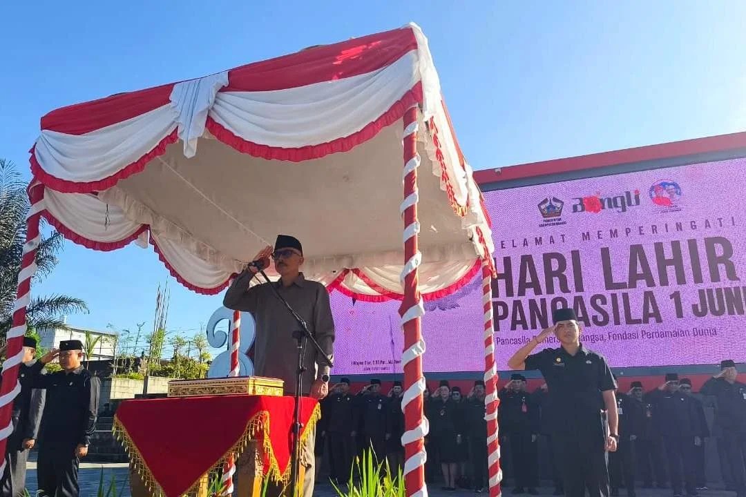 Wabup Bangli I Wayan Diar Pimpin Apel Peringatan Hari Lahir Pancasila