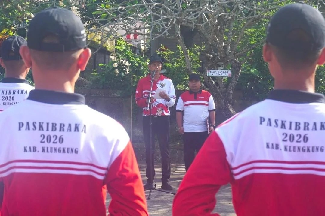 Wabup Tjok Surya Buka Pemusatan Pelatihan Calon Paskibraka Kabupaten Klungkung Tahun 2026
