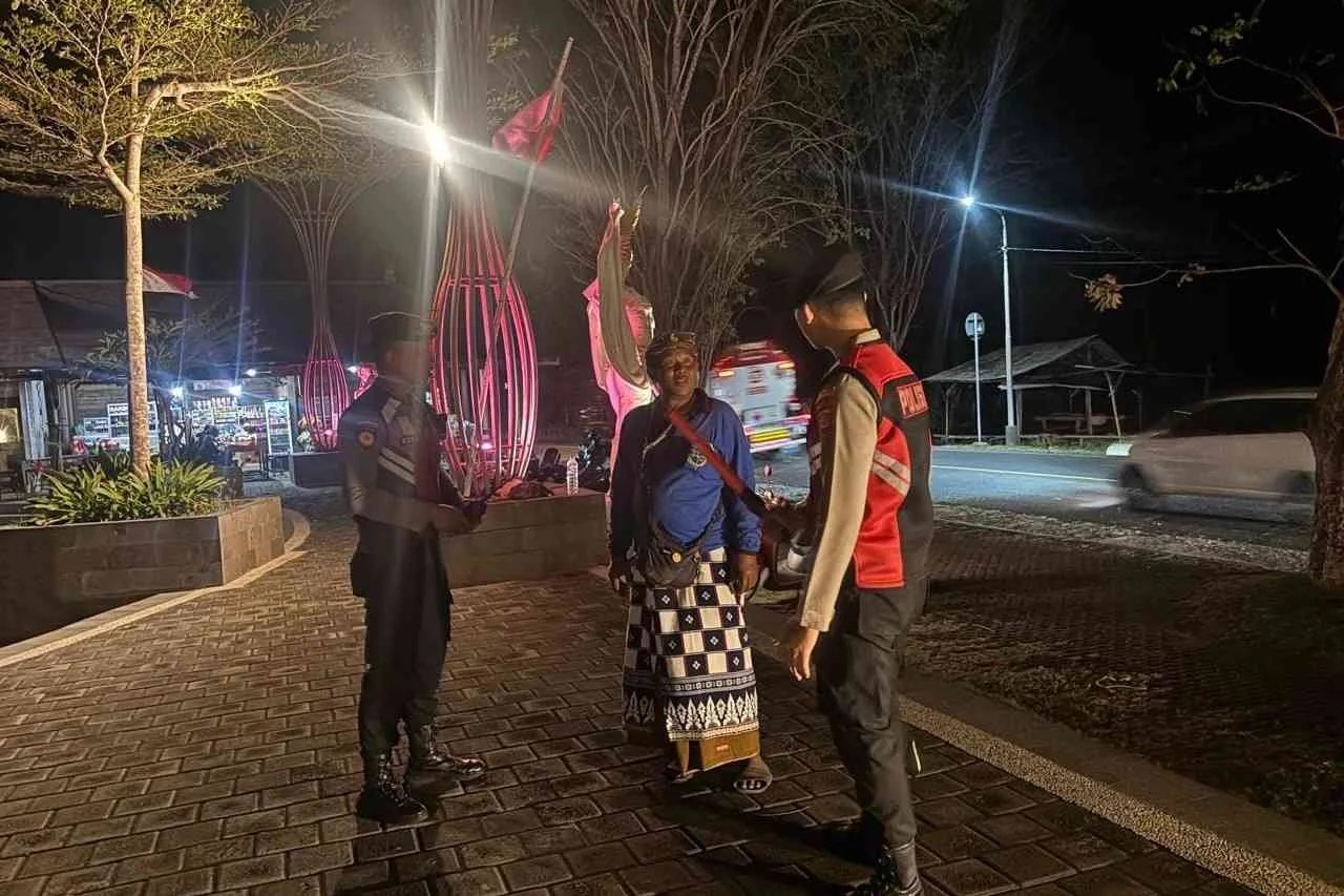 Keamanan Rest Area Goa Lawah Terus Dijaga Samapta
