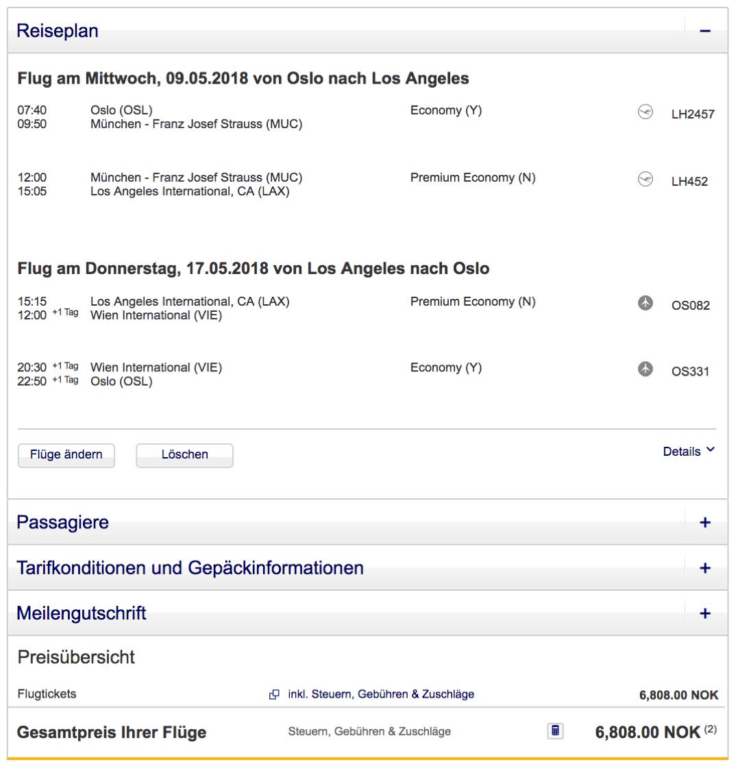 Sehr günstig premium economy class nach los angeles fliegen