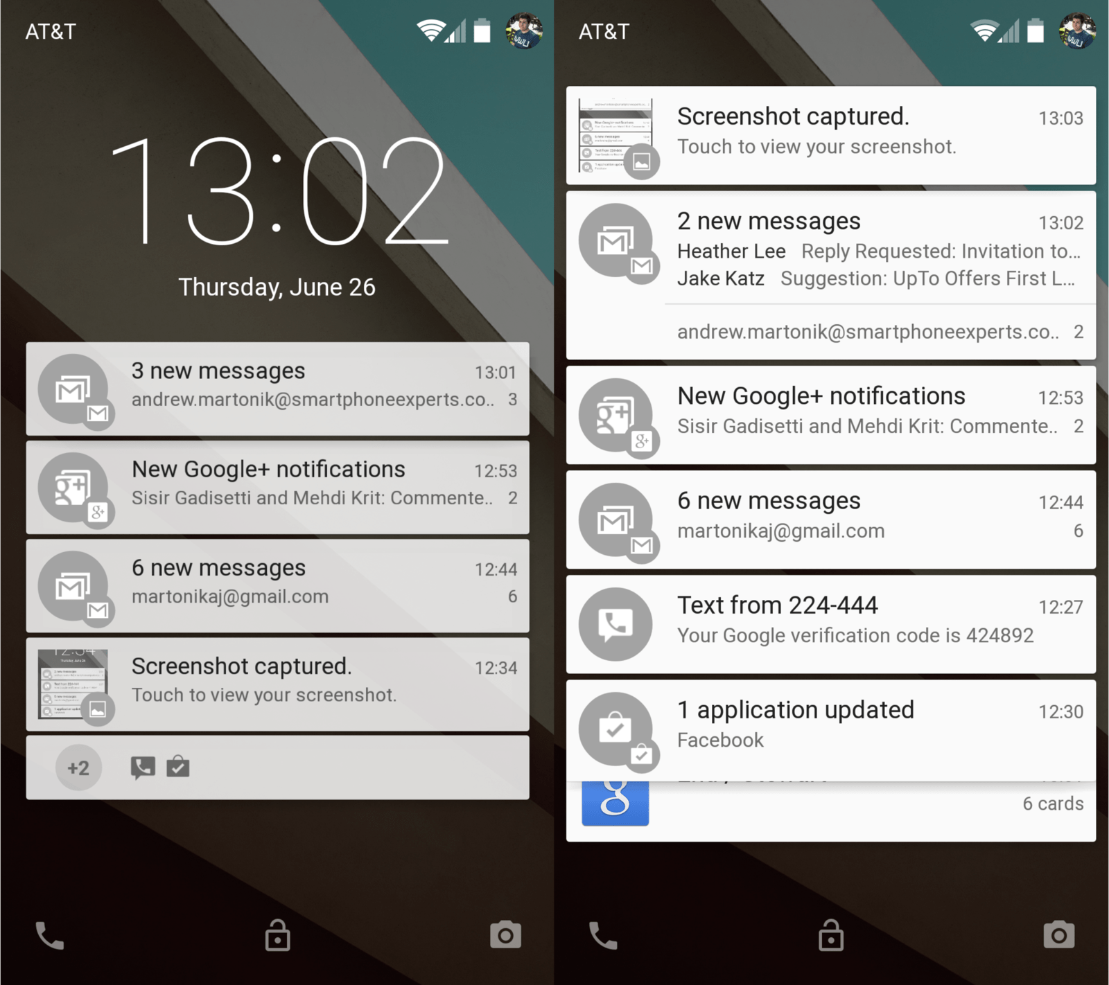 Android-L-Lockscreen-screenshots