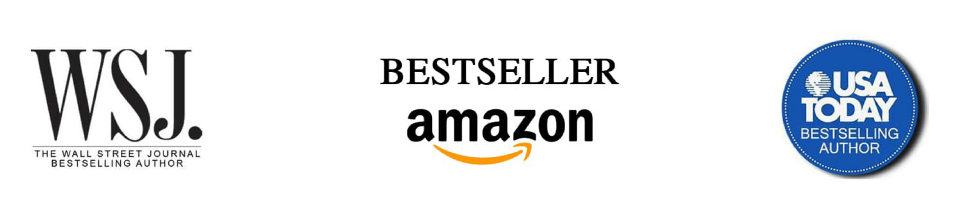 WSJ, Amazon, USA Today bestseller badges