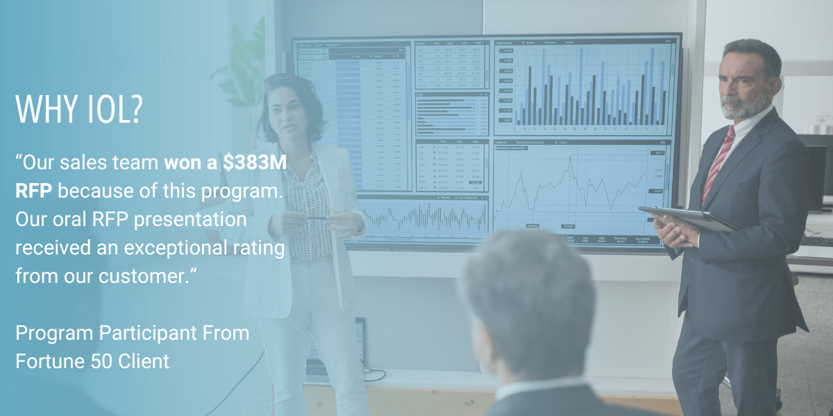 Business team presenting charts on large screen