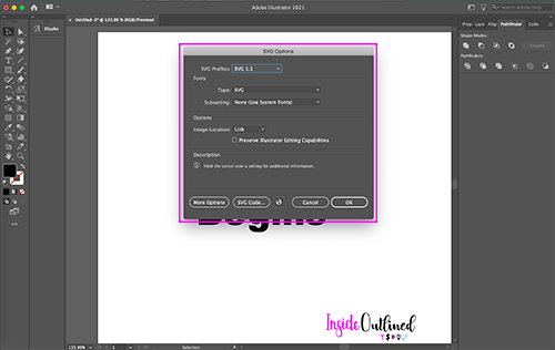 To save your svg file as a png, jpg or other image file, click the file button, then click export, export as, then underneath format, choose the . Ultimate Guide On How To Make Svg Files In Cricut Design Space Adobe Illustrator And Inkscape Insideoutlined