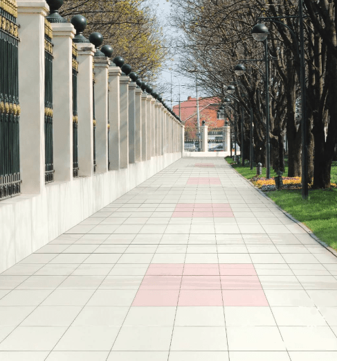 Pink and White Tiles