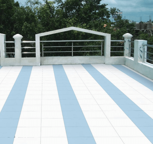 SRI Tiles: Sky Blue and White Tiles
