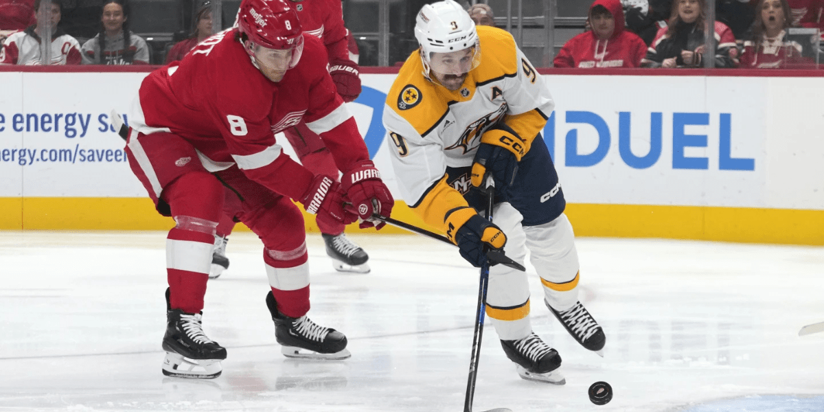 Nhl game preview: nashville predators at detroit red wings with line