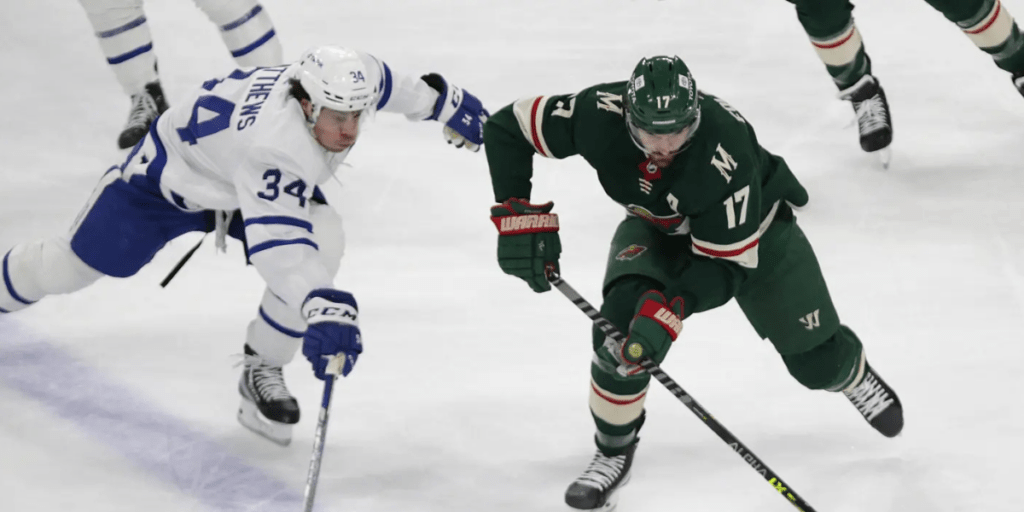 NHL Game Preview Minnesota Wild At Toronto Maple Leafs With Line Wild Vs. Maple Leafs 1024x512 