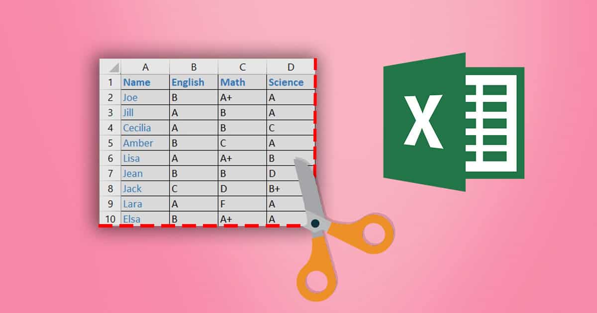 How to limit rows and columns in excel