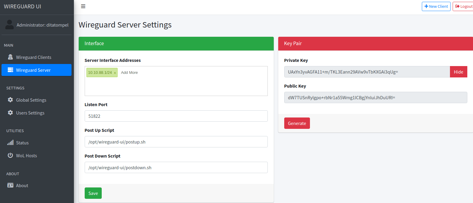 Installing WireGuard-UI to Manage Your WireGuard VPN Server (1) Installing WireGuard-UI to Manage Your WireGuard VPN Server (1)