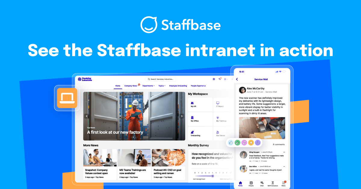 The Staffbase Intranet Brochure - Premium Minimal Illustration Gallery - 8K