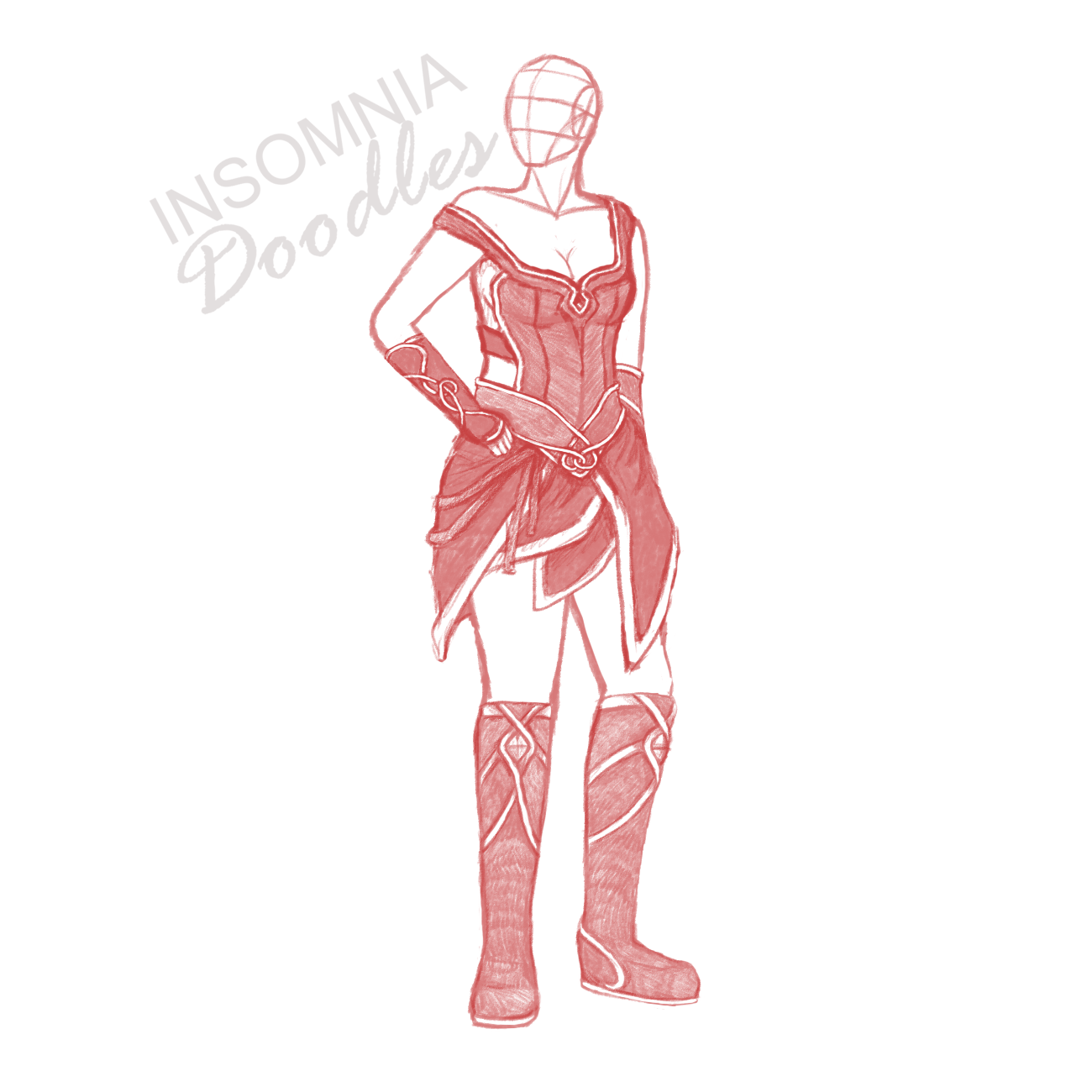 This is not finished yet, but it's a concept sketch for one of my DM's NPCs.