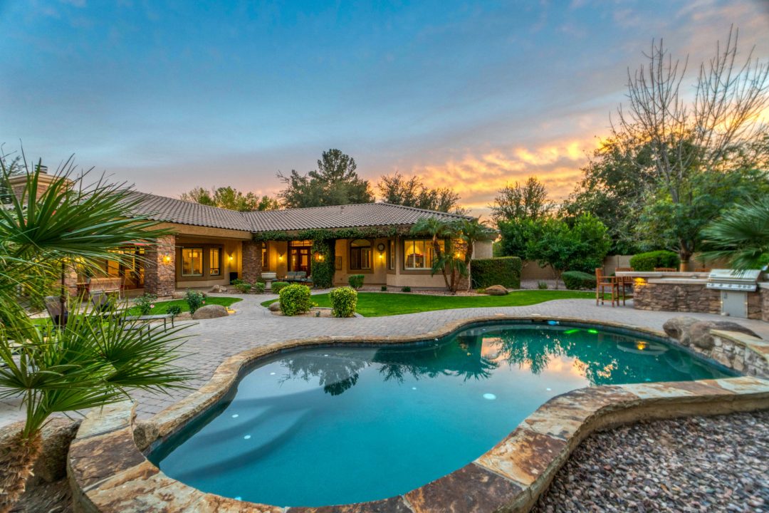 Luxury sunset backyard - Lighthouse Home Inspections Pool and Spa Inspections - Home Inspector