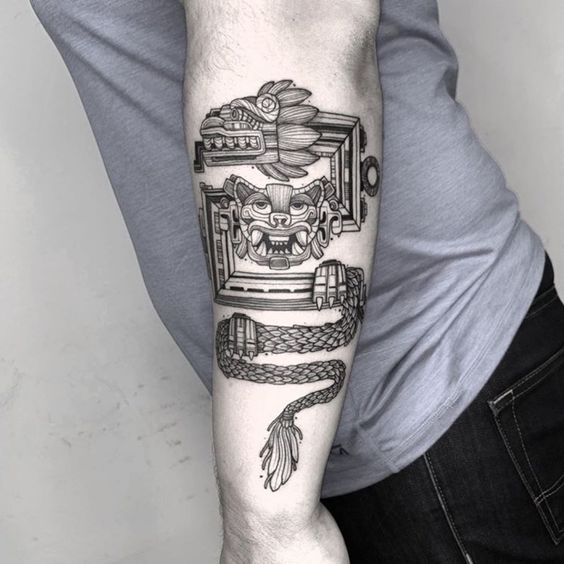 35 Aztec Tattoo Ideas For The Warrior In You - Inspirationfeed 564_x_564_jpg