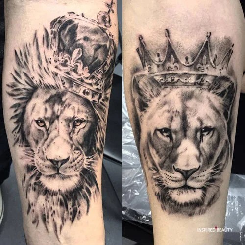 24 King And Queen Tattoos For Couples - Inspired Beauty 500_x_500_jpg