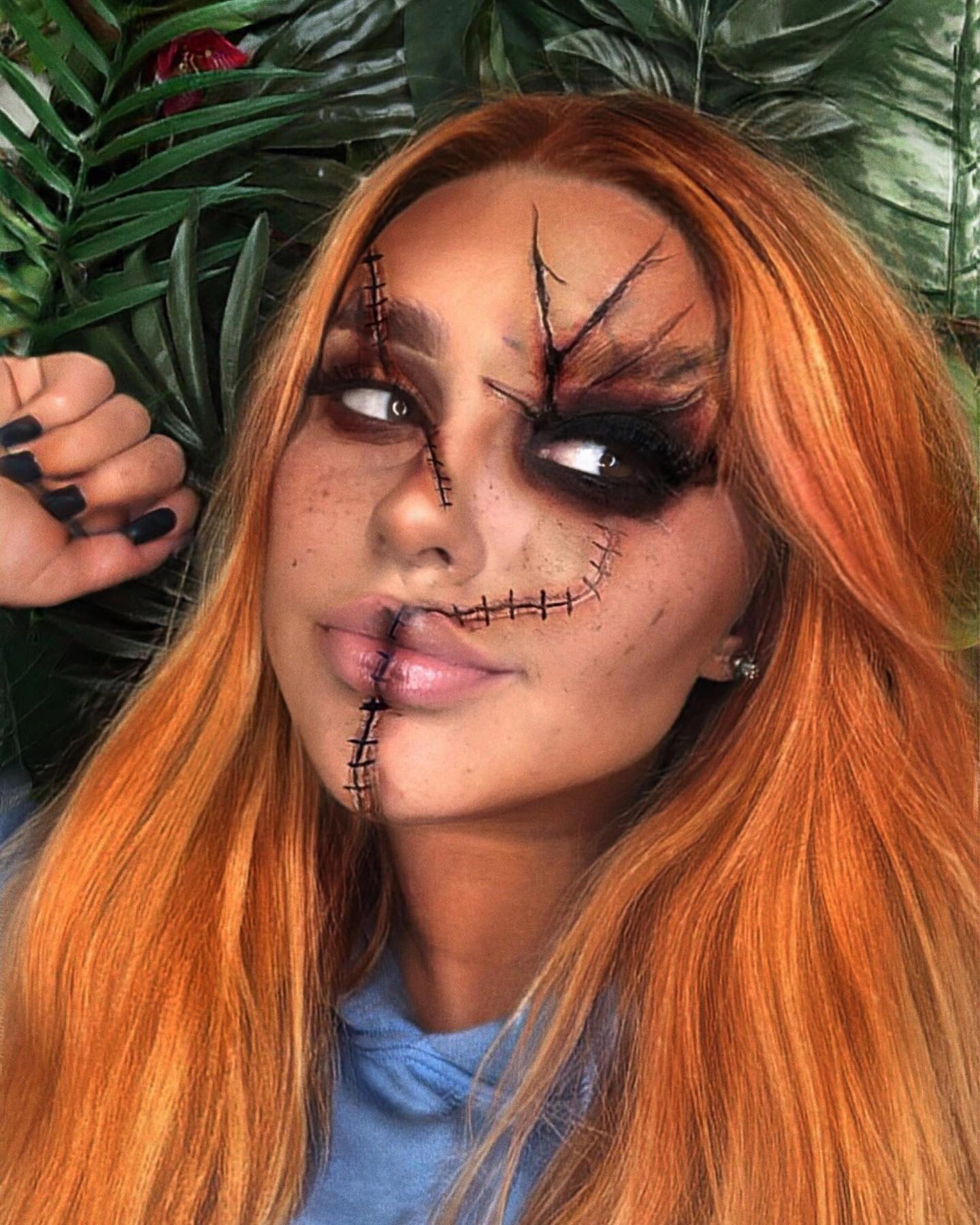 Chucky Halloween makeup diea