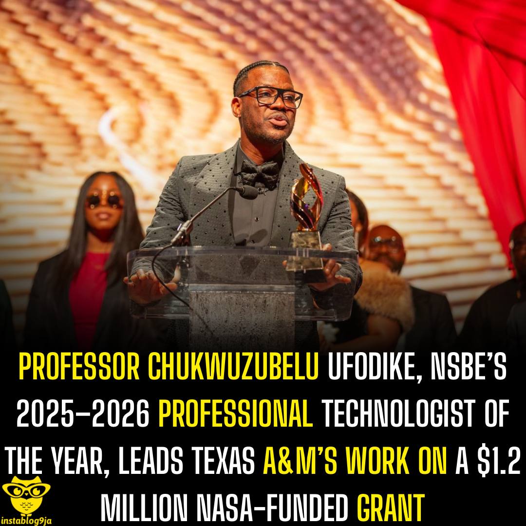NSBE Names Professor Ufodike 2025–2026 Professional Technologist of the Year
