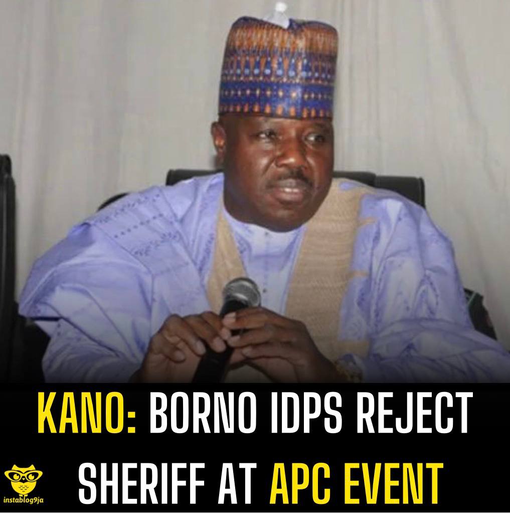 Kano: Borno IDPs Reject Sheriff At APC Event  Cc @daily_trust