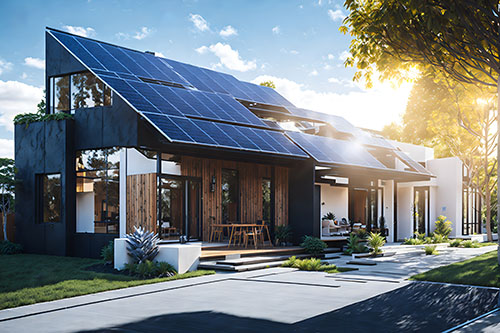 Solar panel installation, renewable energy