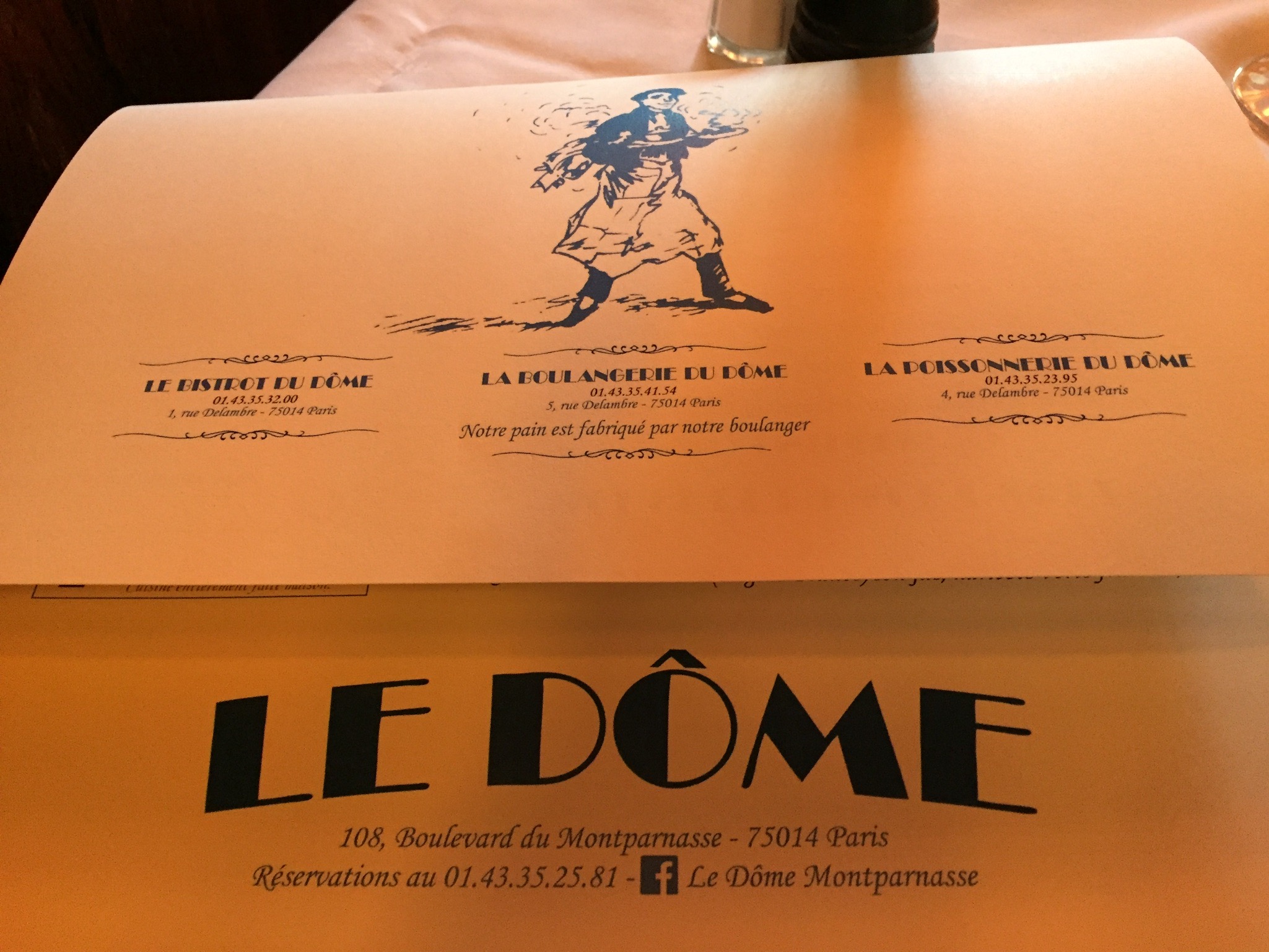 Paris, restaurant Le Dôme