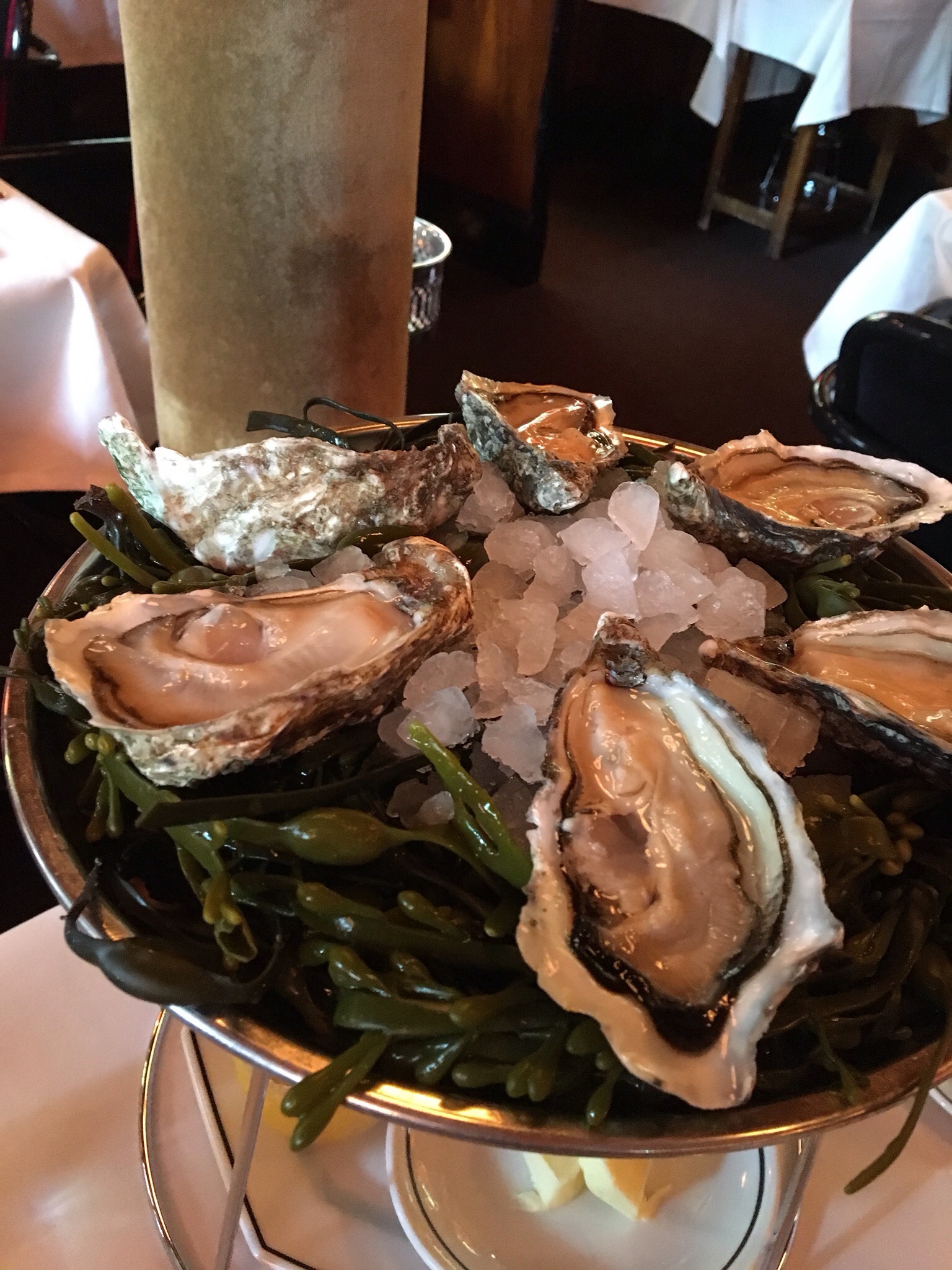 Paris, Huîtres, restaurant Le Dôme