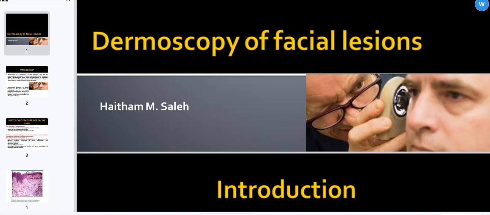 Dermoscopy of facial lesions