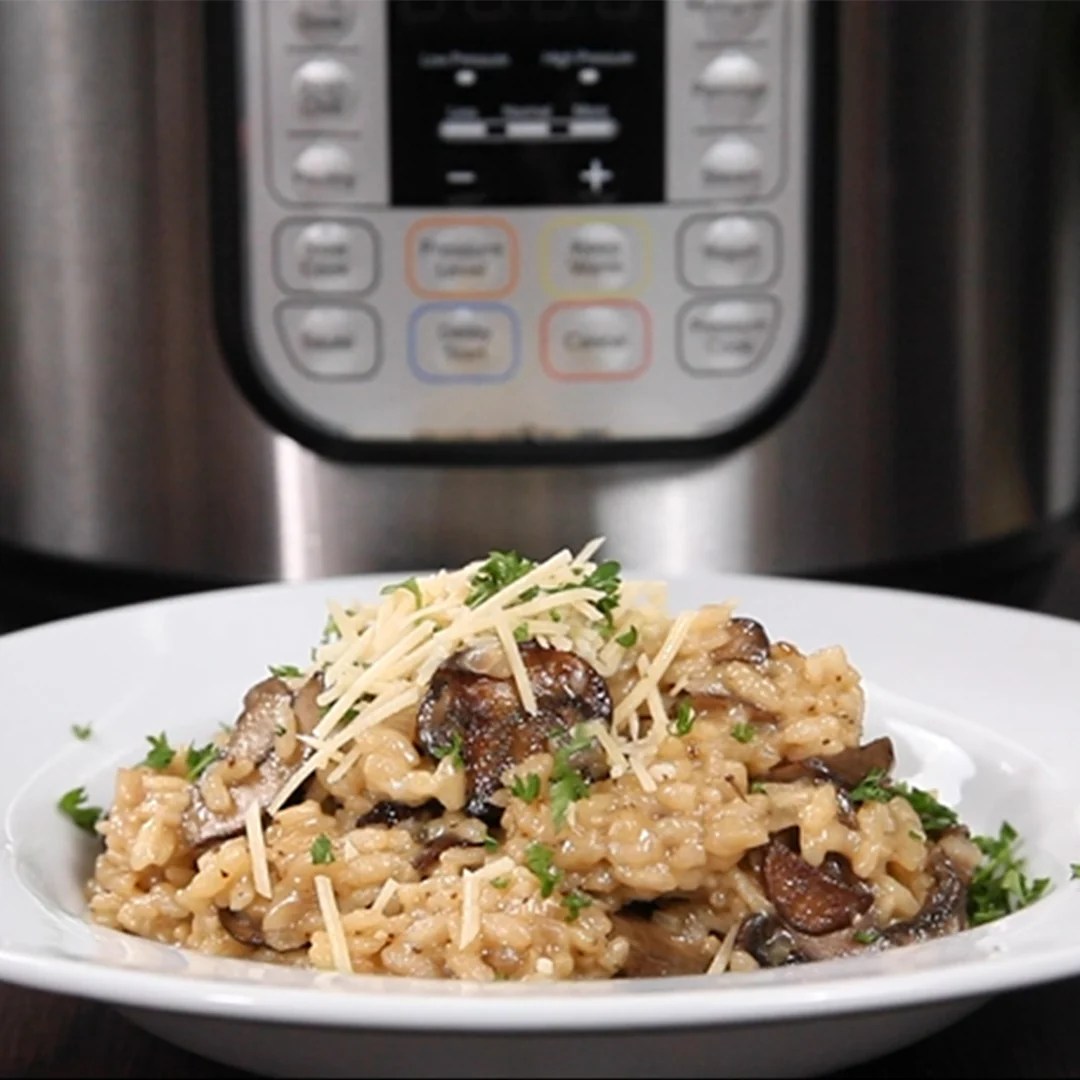 Balsamic Mushroom Risotto Instant Pot