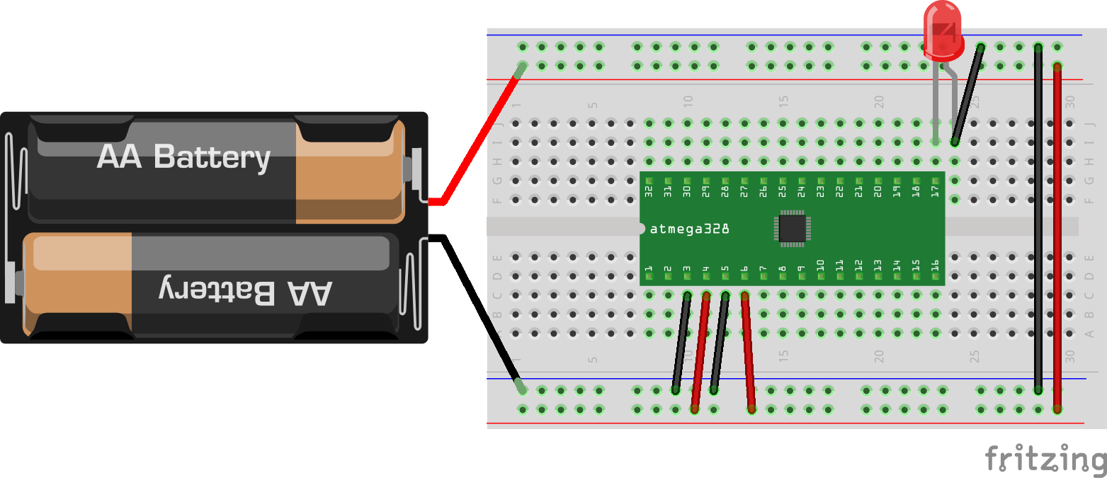 外付水晶なしで超省電力化】Arduino チップ単体動作（ATMEGA328P-AU使用） | Instant Try