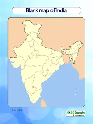 Physical Map Of India Blank Printable PDF InstaPDF India Blank Map.webp