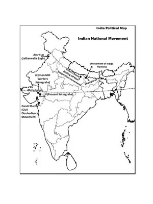 Physical Map Of India Blank Printable PDF InstaPDF Class 10 Map.webp